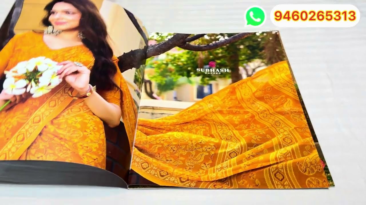 Subhash Brand Printed Georgette Sarees New Catalogue | Homemaker | Wholesale Price