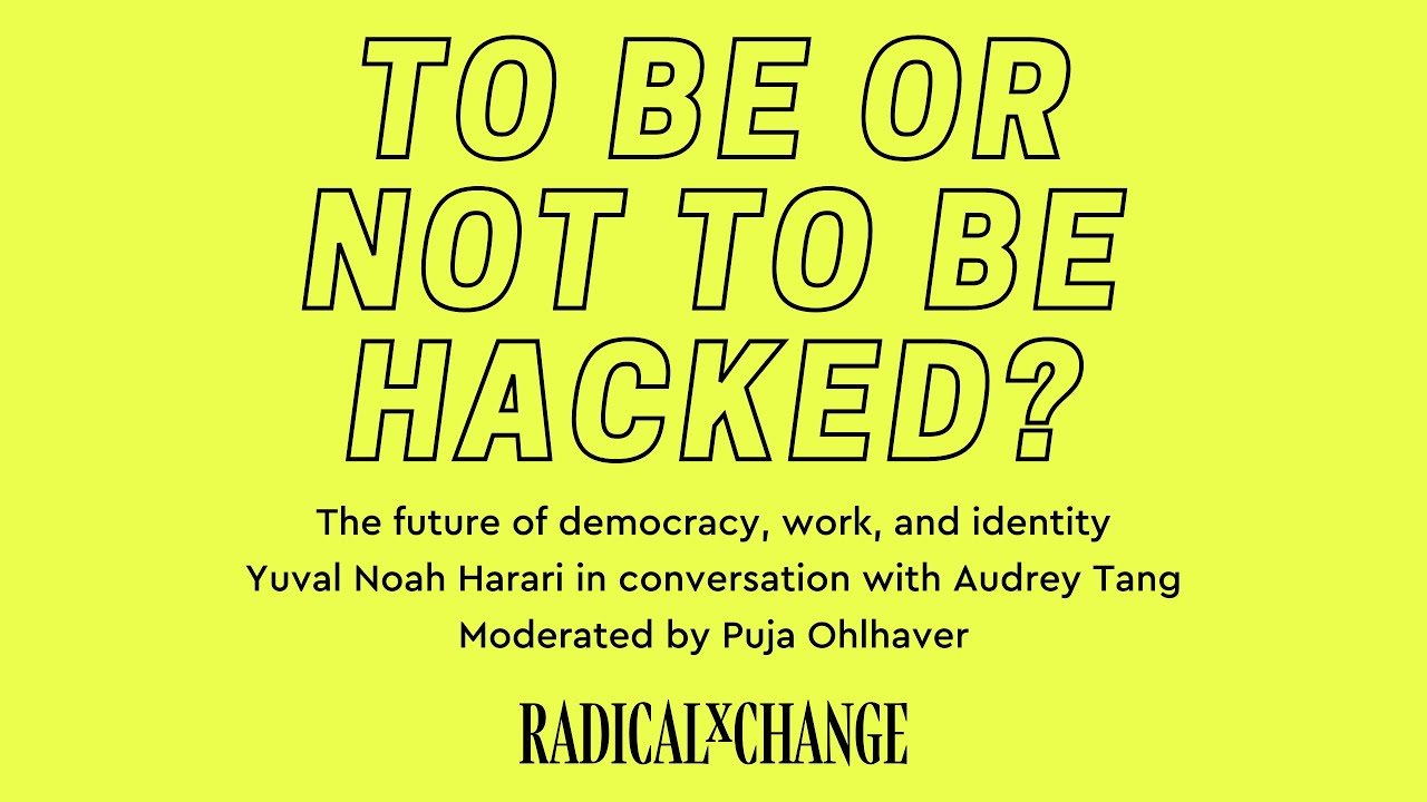 Yuval Noah Harari in conversation with Audrey Tang