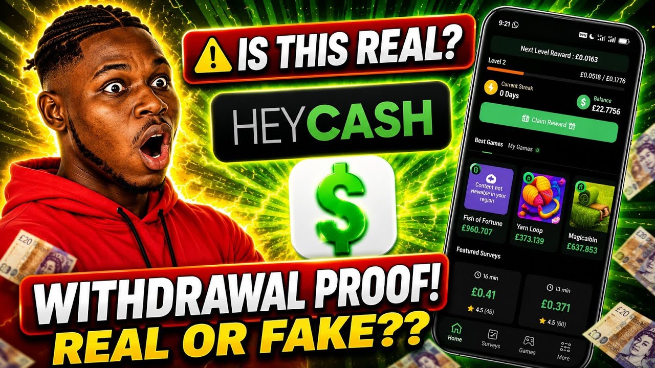 Heycash Review - Real Or Fake | New Survey Earning Site 2026
