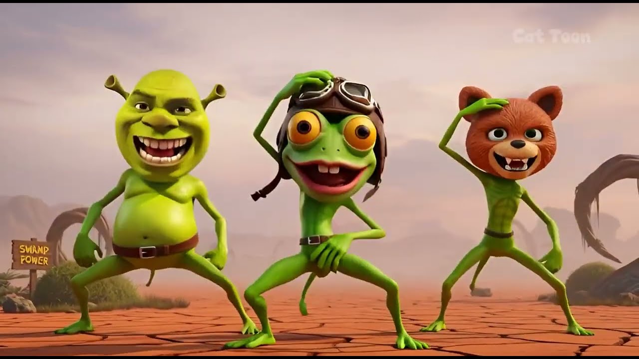 Dancing green aliens - Dame Tu Kosita. #greenalien #dametucosita