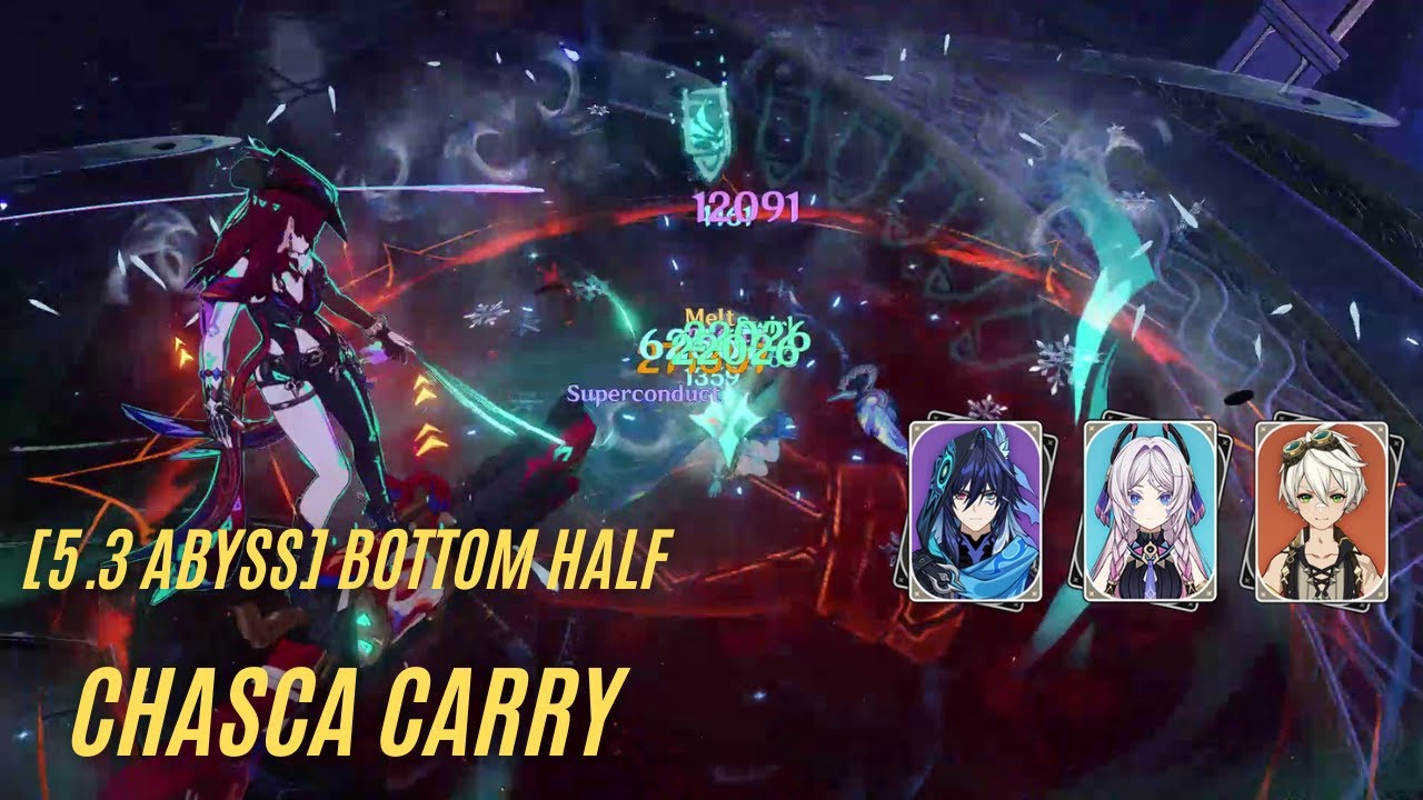 [5.3 Abyss] C0 Chasca Carry | 107s Bottom Half Speedrun