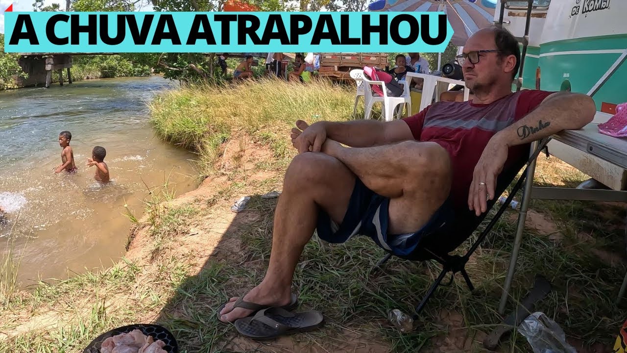 A chuva pôs todos para correr