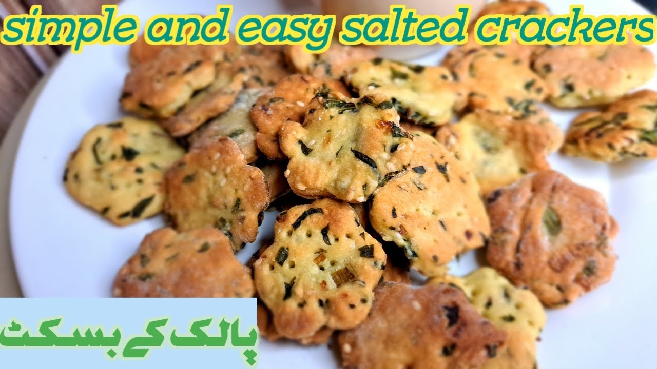 Salted spinach crackers recipe| saltines crackers recipe| eggless biscuits @passionandprofession