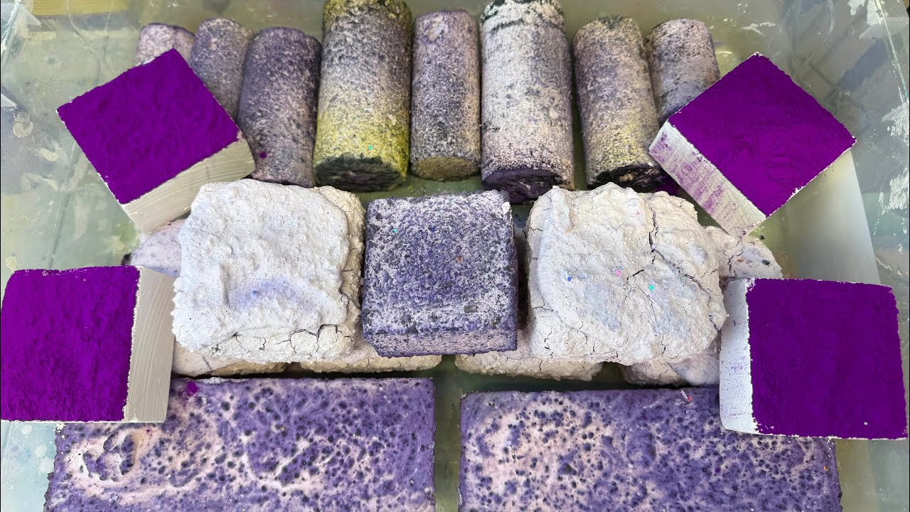Purple Party 🫟 Pasted, Fresh, & Reformed Chalk • Powdery Gymchalk Crush • Satisfying Crunchy ASMR