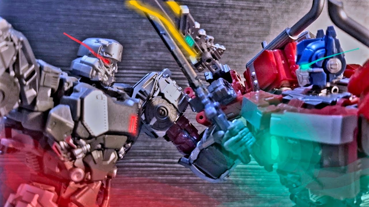 Optimus Prime vs. Megatron, an epic battle Stop Motion (Spoilers for Transformers One) #savetfone