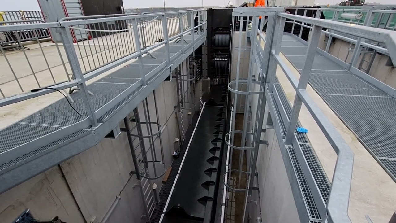 Drive and control system to operate the doors of Floodgate Den Oever.