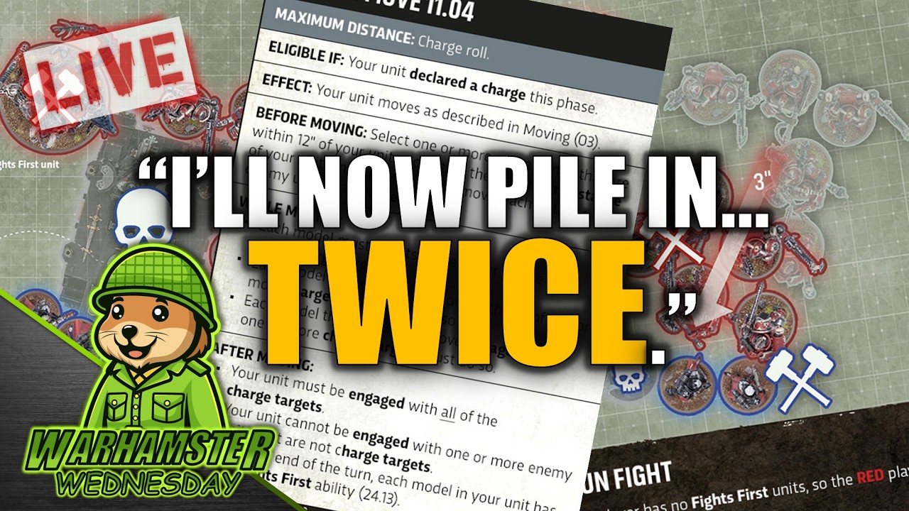 🔴The new 40k fight rules were written by a human (allegedly) | Warhamster Wednesday 40k Live Show
