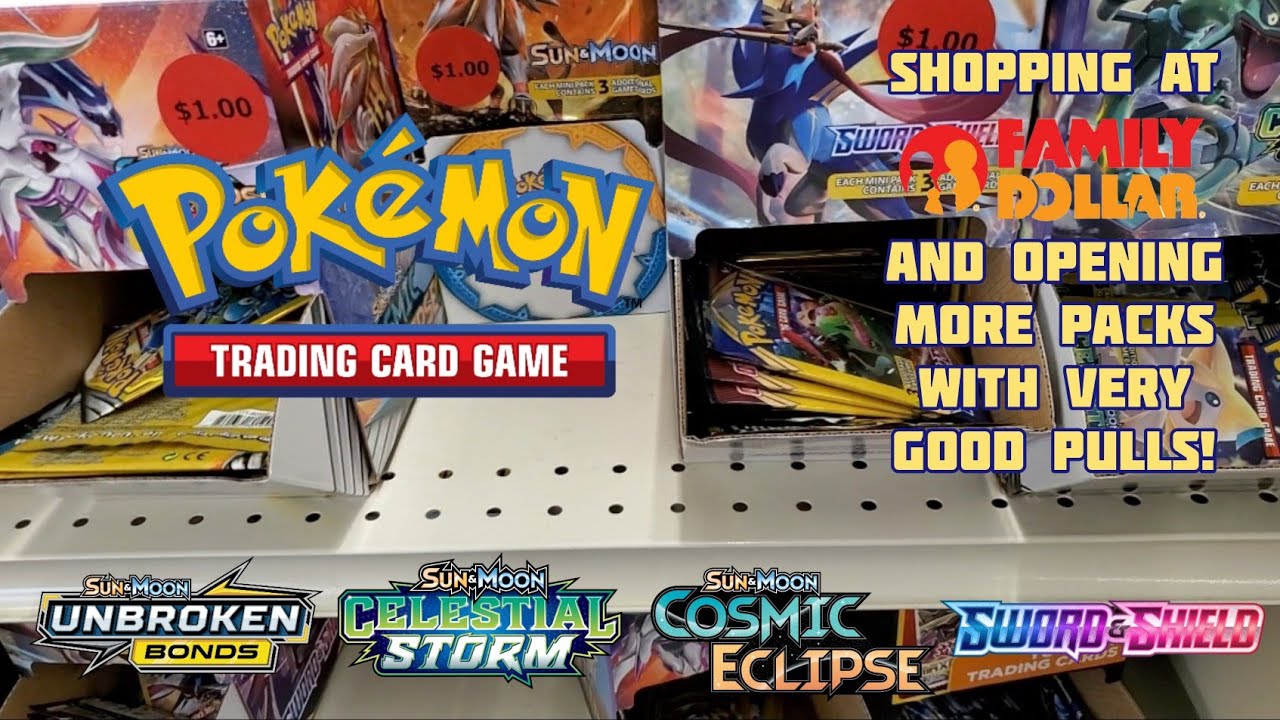 Shopping at Family Dollar for More Awesome Pokemon TCG Booster Packs