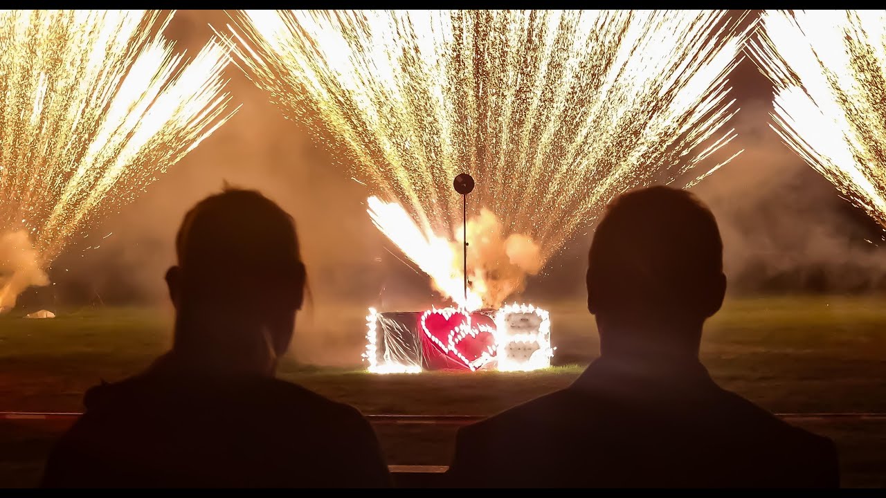 Mein Hochzeitsfeuerwerk von Lichterzauber Feuerwerk geschossen!