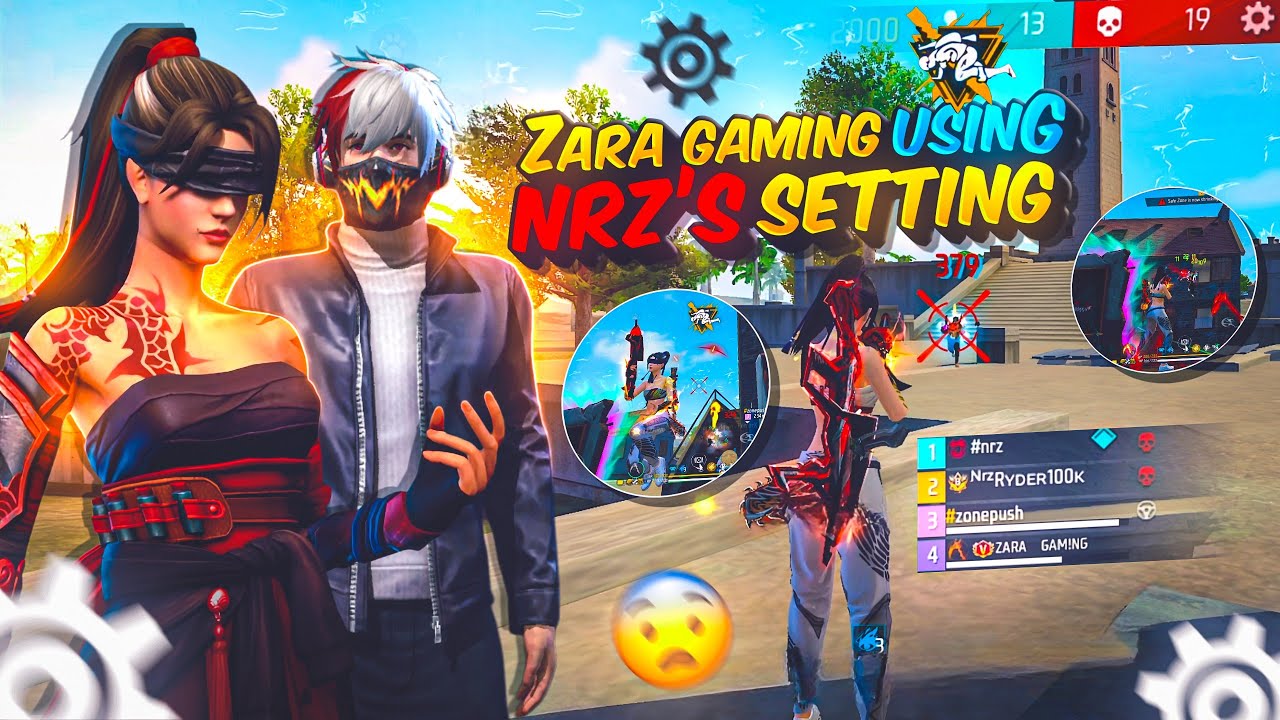 Zara Gaming Using NRZ freefire Pro Settings 😱Unstoppable Kills 😍