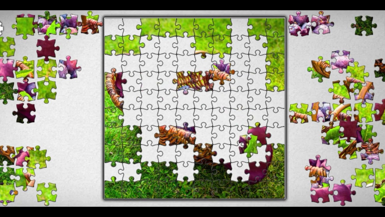 Basket of fresh plums on green grass😍//#beautiful gaming puzzle 🧩@jigsawworld1122