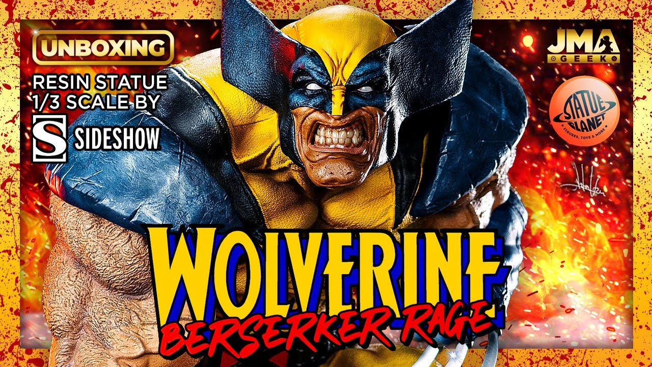 🐺 WOLVERINE: BERSERKER RAGE Marvel Resin Statue 1/3 Scale by Sideshow | UNBOXING & Cinematic
