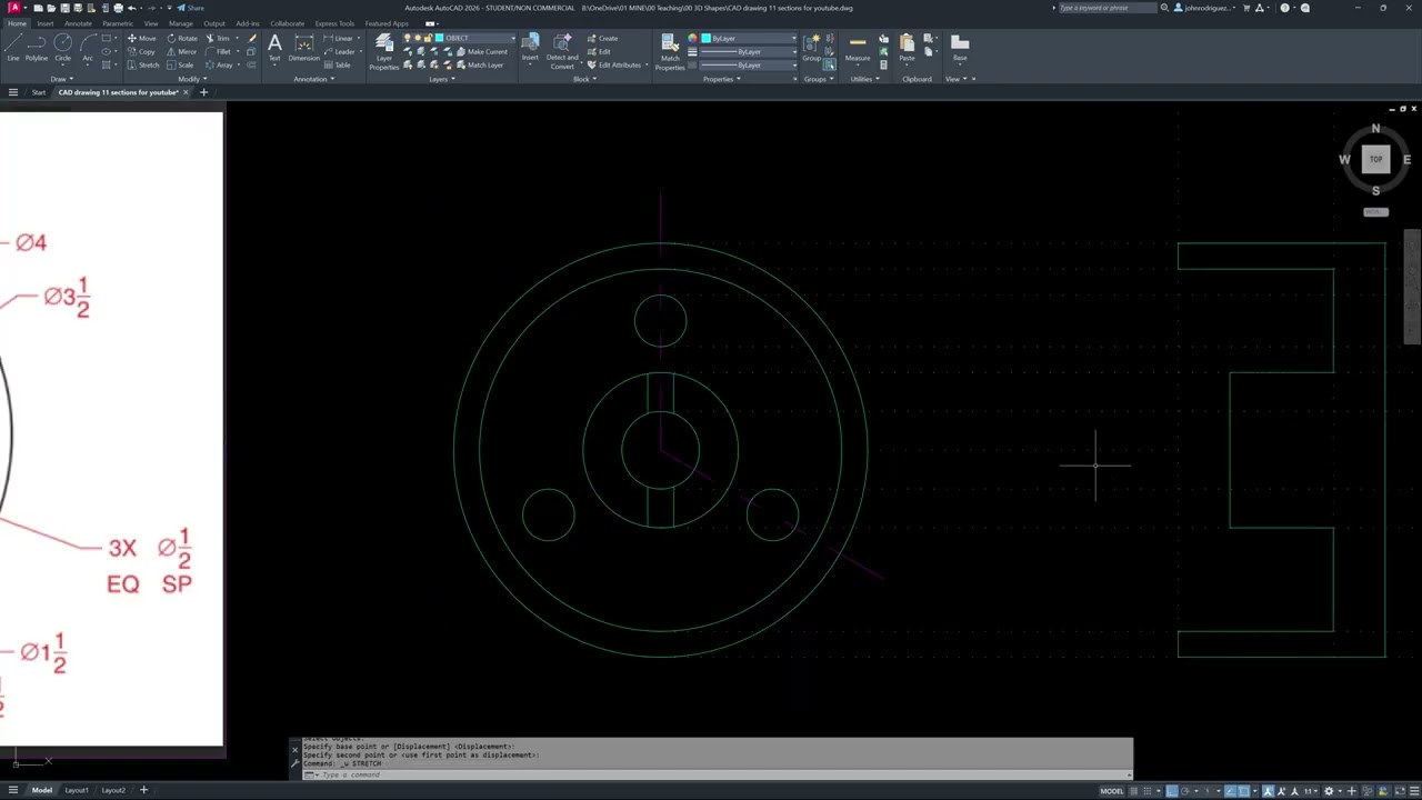Cad Drawing 11 Lock Wheel Sections