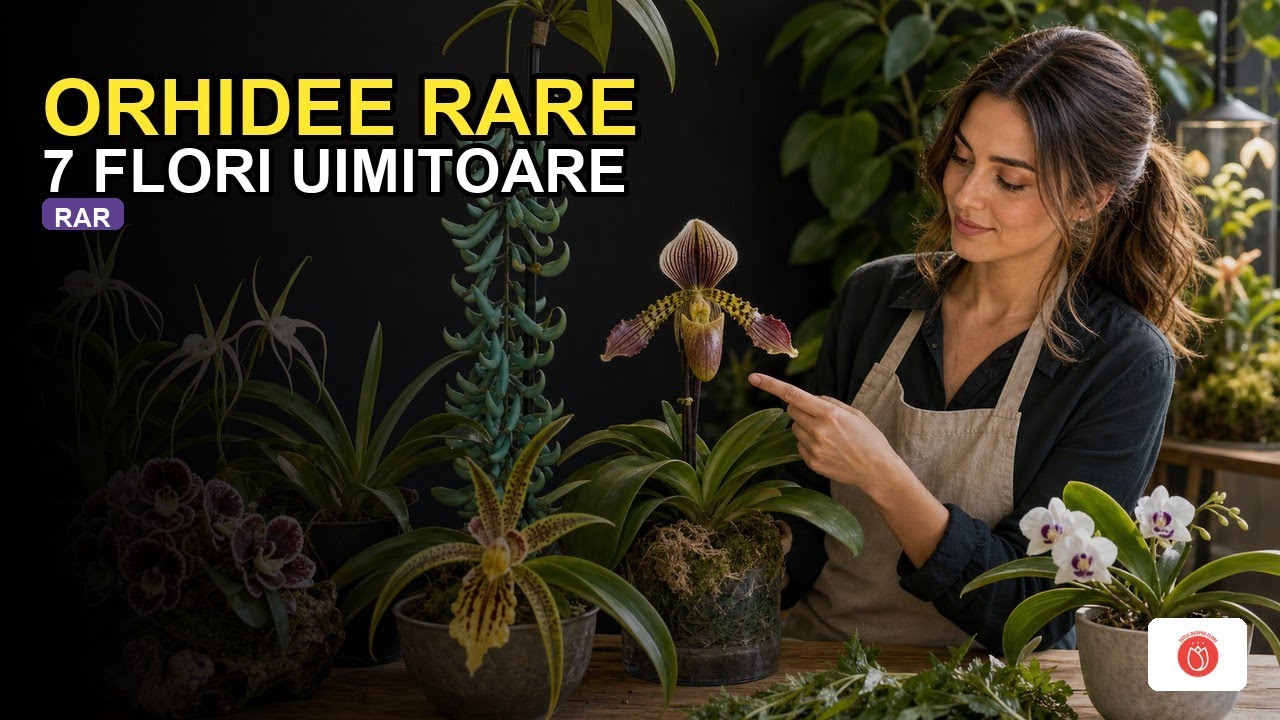 ✔️ 2 cele mai rare Orhideei 🔴 + 7 flori rare