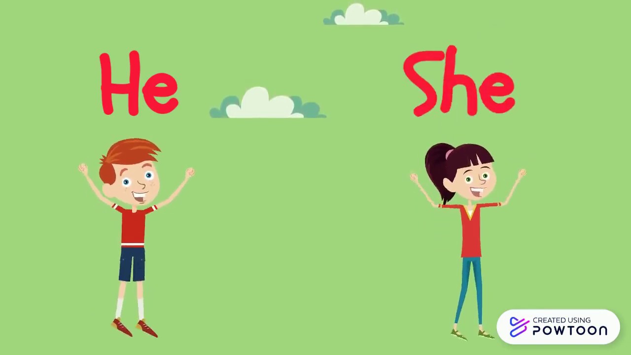 Kindergarten: He and She
