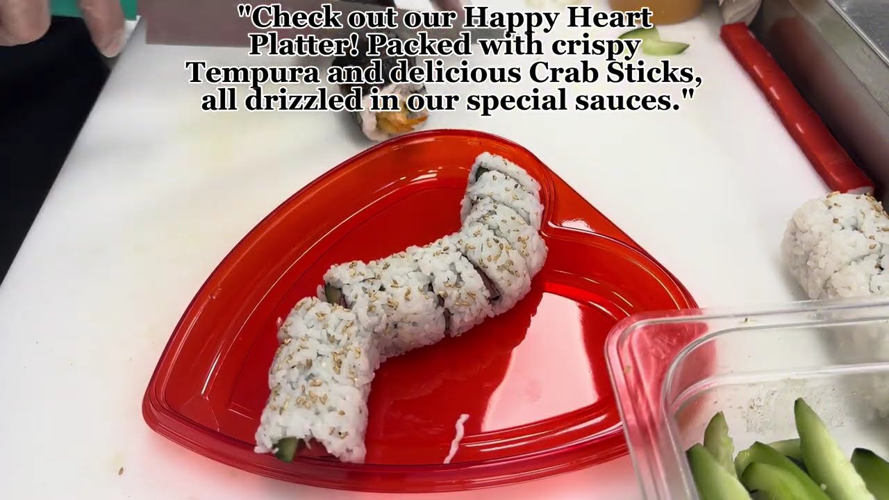 The Ultimate Cooked Sushi Feast: Happy Heart Platter! 🍣✨