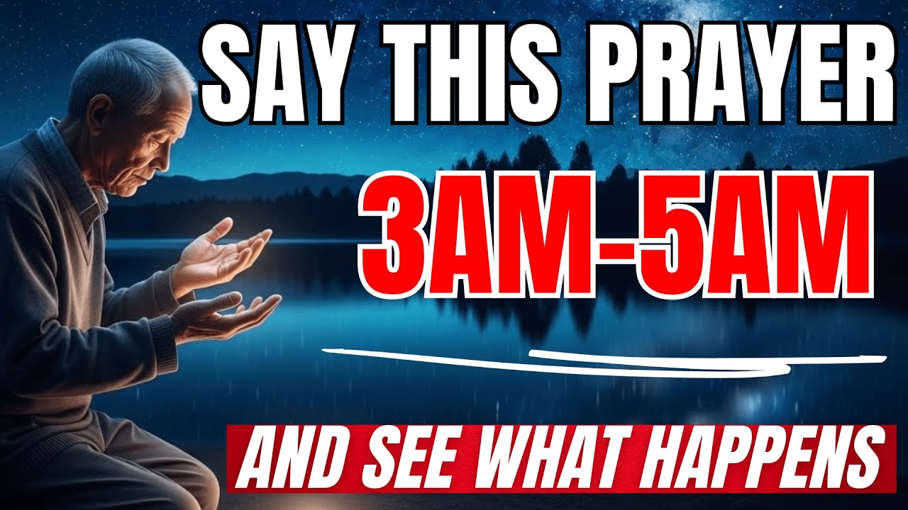If You Wake Up Between 3am - 5am SAY This Powerful Meditation Prayer (Christian Motivation)