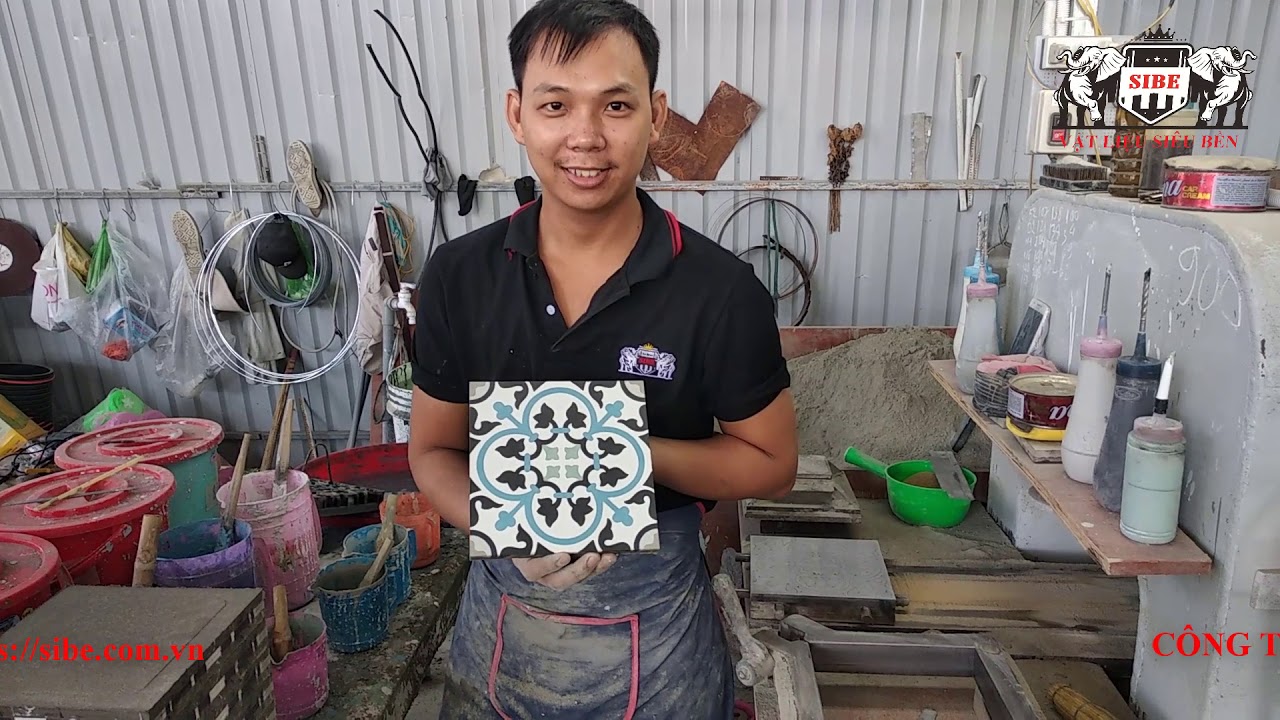 Quy trình sản xuất Gạch Bông Cao Cấp SIBE