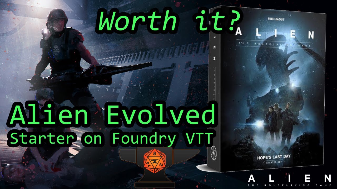 Эволюция Alien RPG: стоит ли покупать цифровой стартовый набор? Экскурсия по Foundry #alienrpg #f...