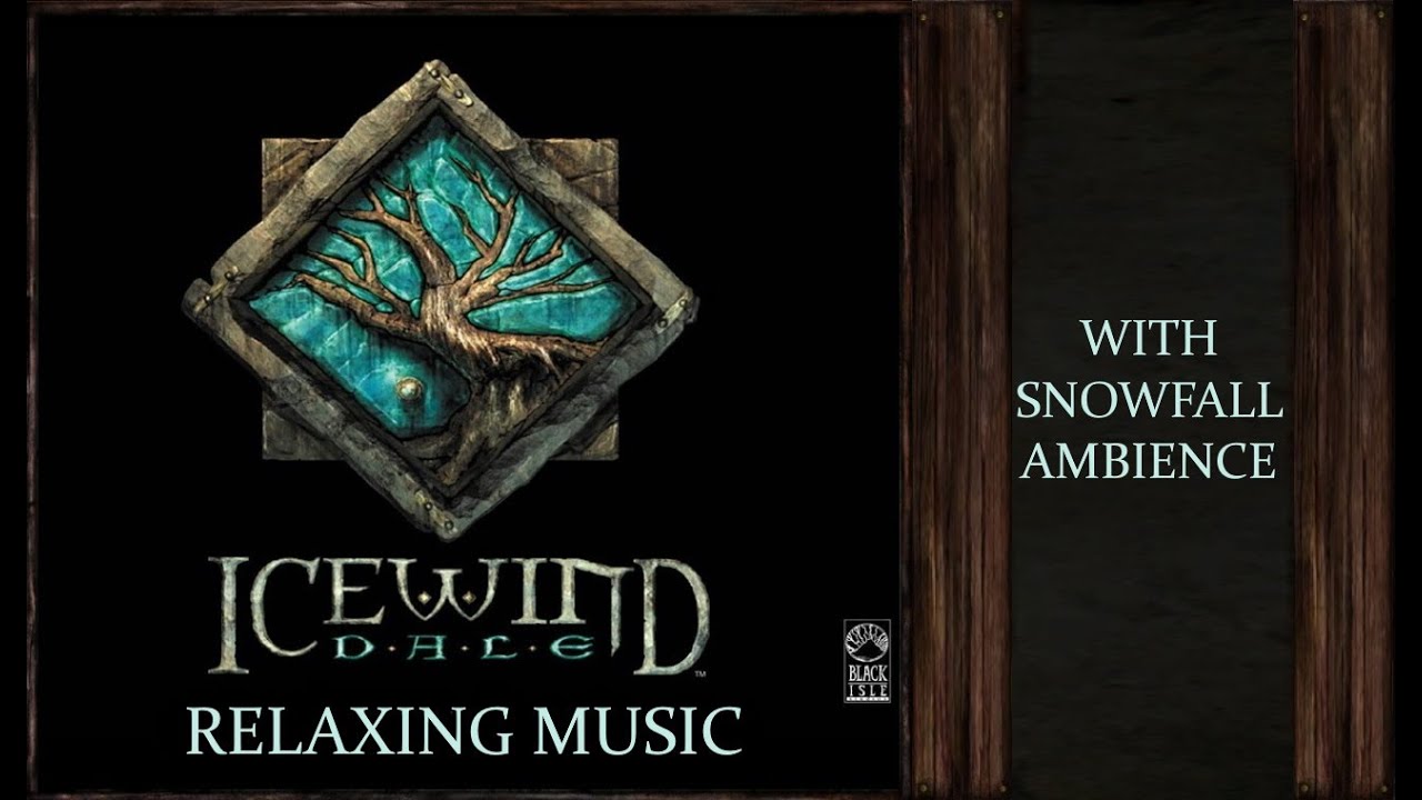 Icewind Dale 1 & 2 | Beautiful, Calm and Relaxing Music | Snowfall Ambience