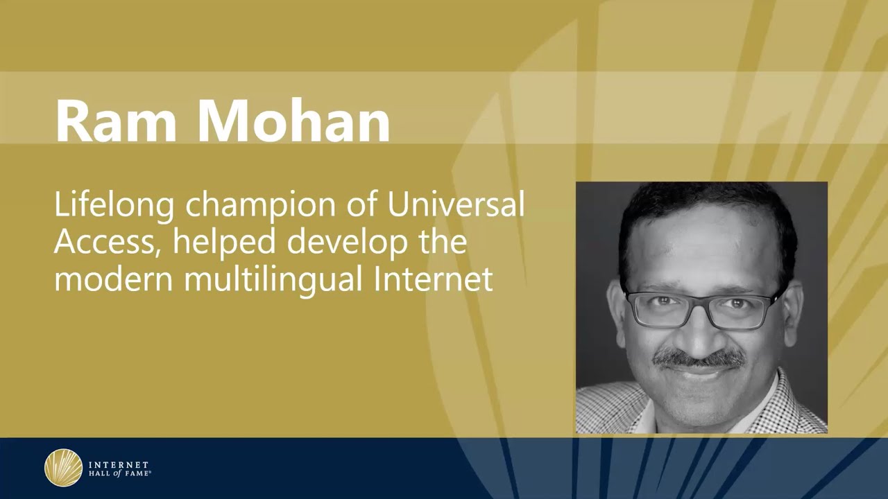 Ram Mohan | 2025 Internet Hall of Fame Inductee