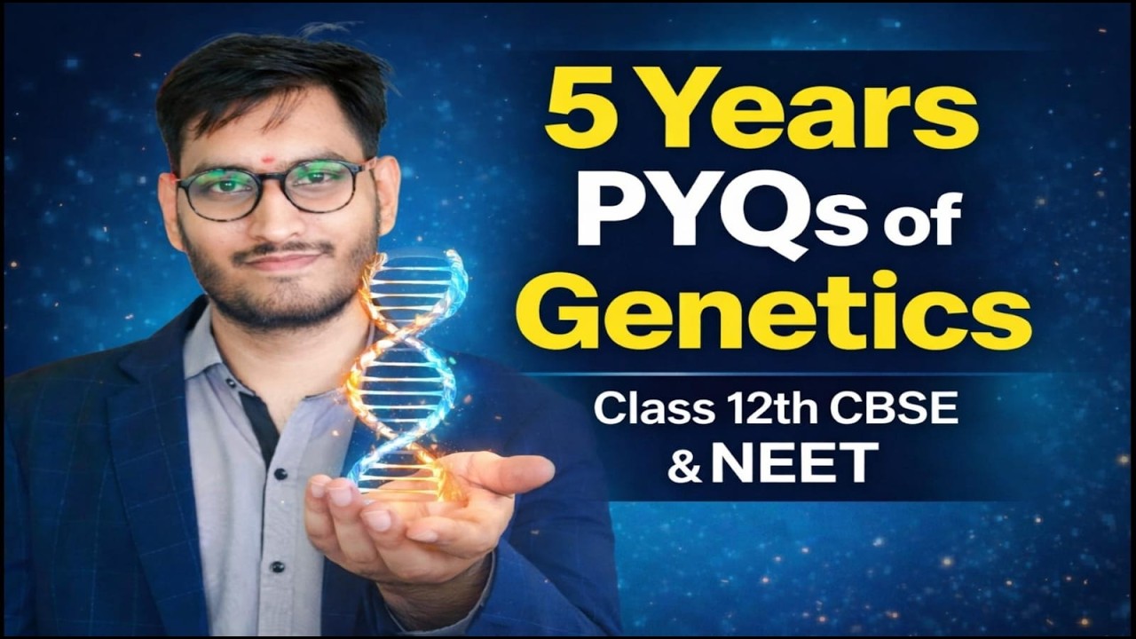 Class 12 Biology Genetics 🎯5 Year PYQ 2025-26 |ONE SHOT|| Board Exam || BY- SP SIR