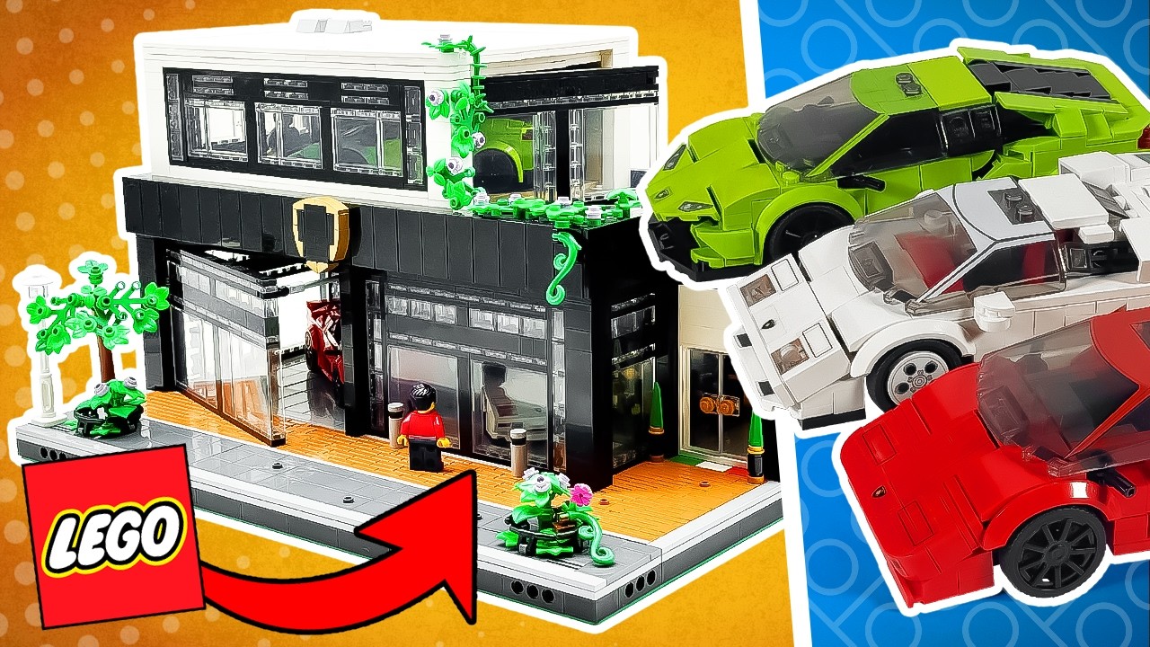 I Built the Ultimate LEGO Lamborghini Dealership!