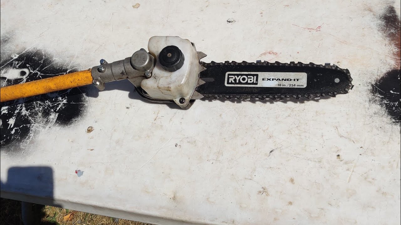 Why won't this Ryobi pole saw work?