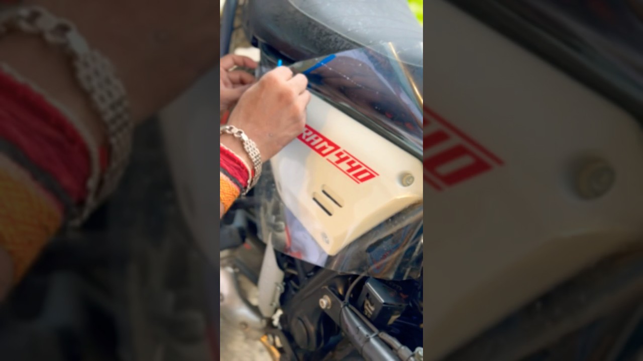 Royal Enfield scram 440 full body lamination 