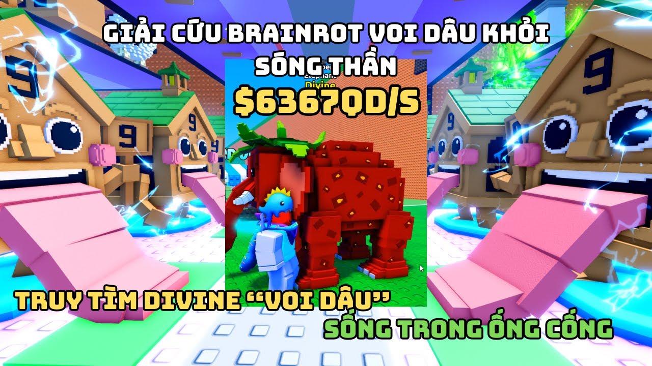 GIẢI CỨU BRAINROT VOI DÂU 636 NGHÌN TỶ TỶ KHỎI SÓNG THẦN TRONG ESCAPE TSUNAMI FOR BRAINROT