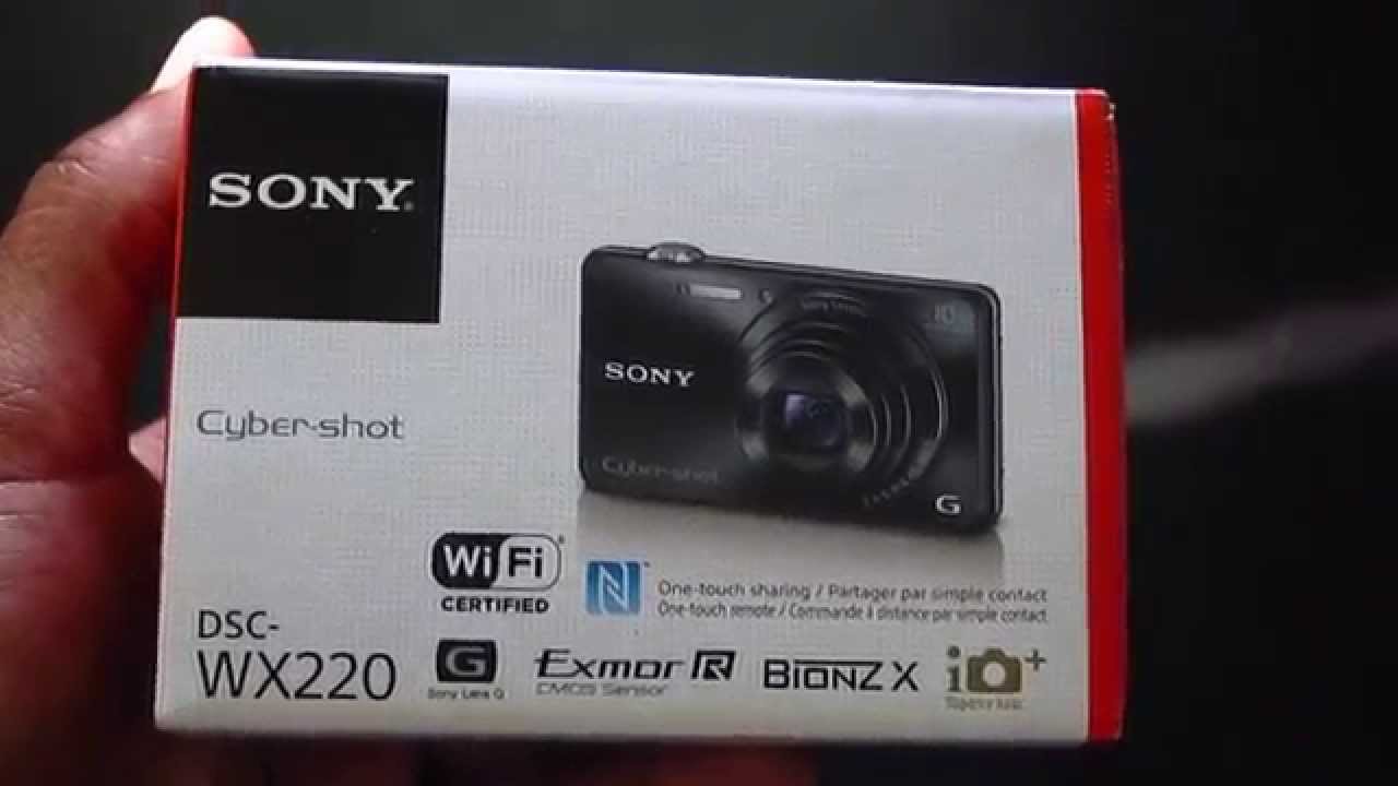 Sony DSC-WX220 unboxing