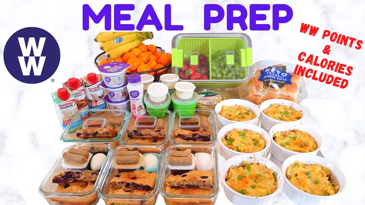 MEAL PREP | BLUEBERRY PANCAKE BAKE | MINI SHEPHERD'S PIES | WEIGHT WATCHERS POINTS & CALORIES