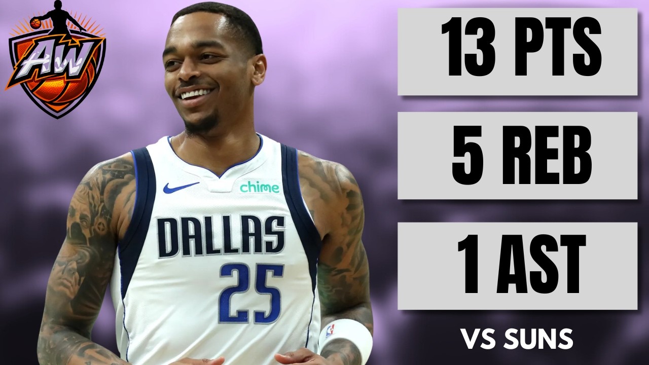 P.J. Washington 13 pts, 5 reb, 1 ast vs Suns | 2025-26 NBA Season