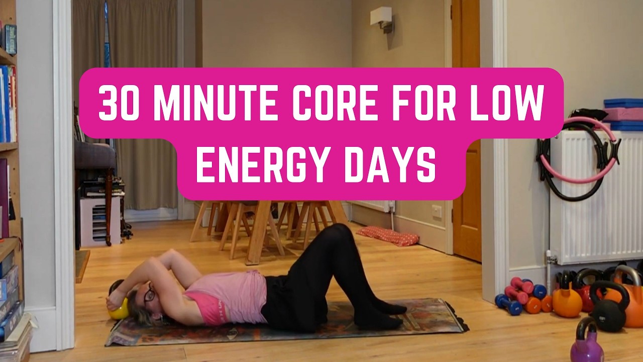 30-минутная тренировка для укрепления мышц кора в дни с низким уровнем энергии