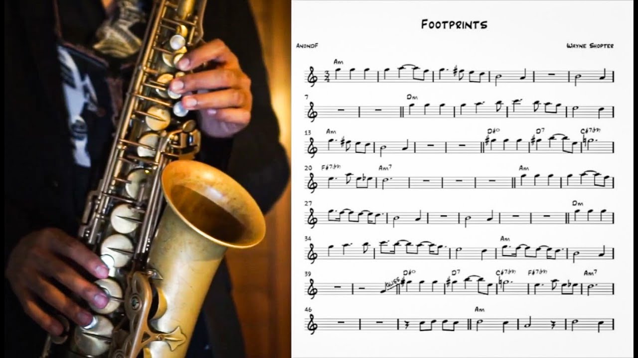 Footprints (easy solo) for saxophone