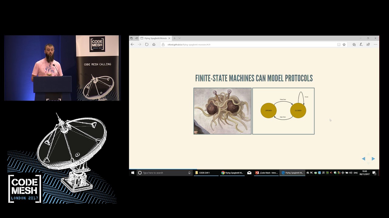 Chris Ford - Flying Spaghetti Monster - Type Systems and Microservices - Code Mesh 2017