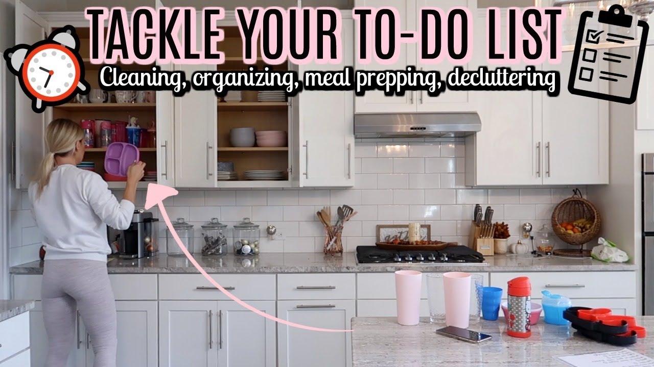 TACKLE YOUR TO DO LIST WITH ME! | CLEAN, ORGANIZE, DECUTTER, MEAL PREP | Tara Henderson