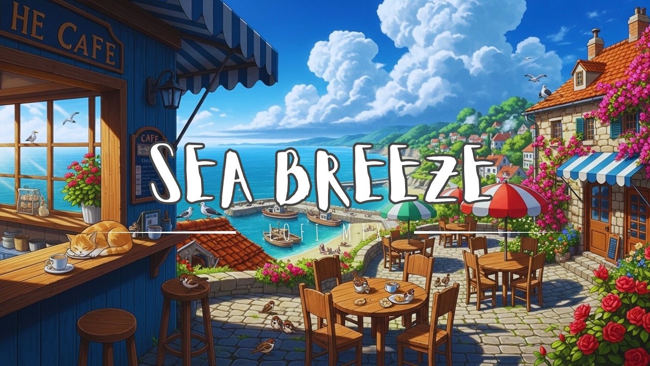 Sea breeze 🐚 bright vibes for reading, working, or daydreaming