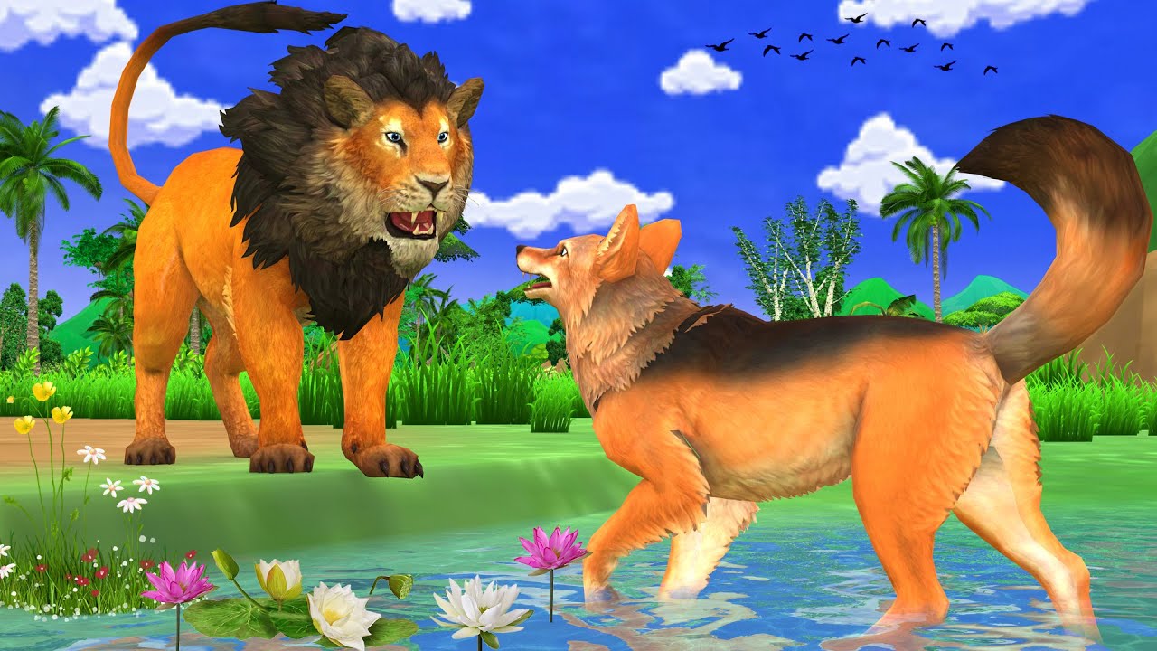 Clever Fox and Lion Story Clever Fox and Lion Story Lion and Fox Story Hindi Stories Moral Stories
