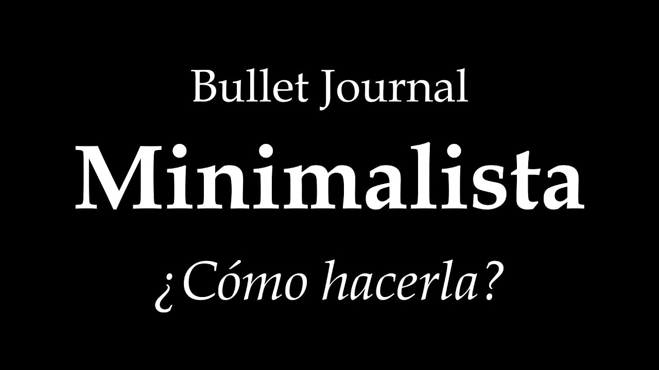 Bullet Journal Sin PERDER el TIEMPO