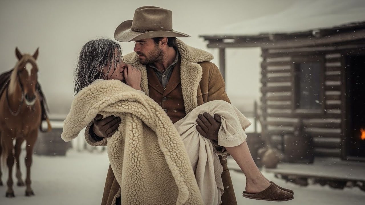 Her Husband Threw Her Into The Storm, The Cowboy Found Her Hypothermic And Breathed Life Back In