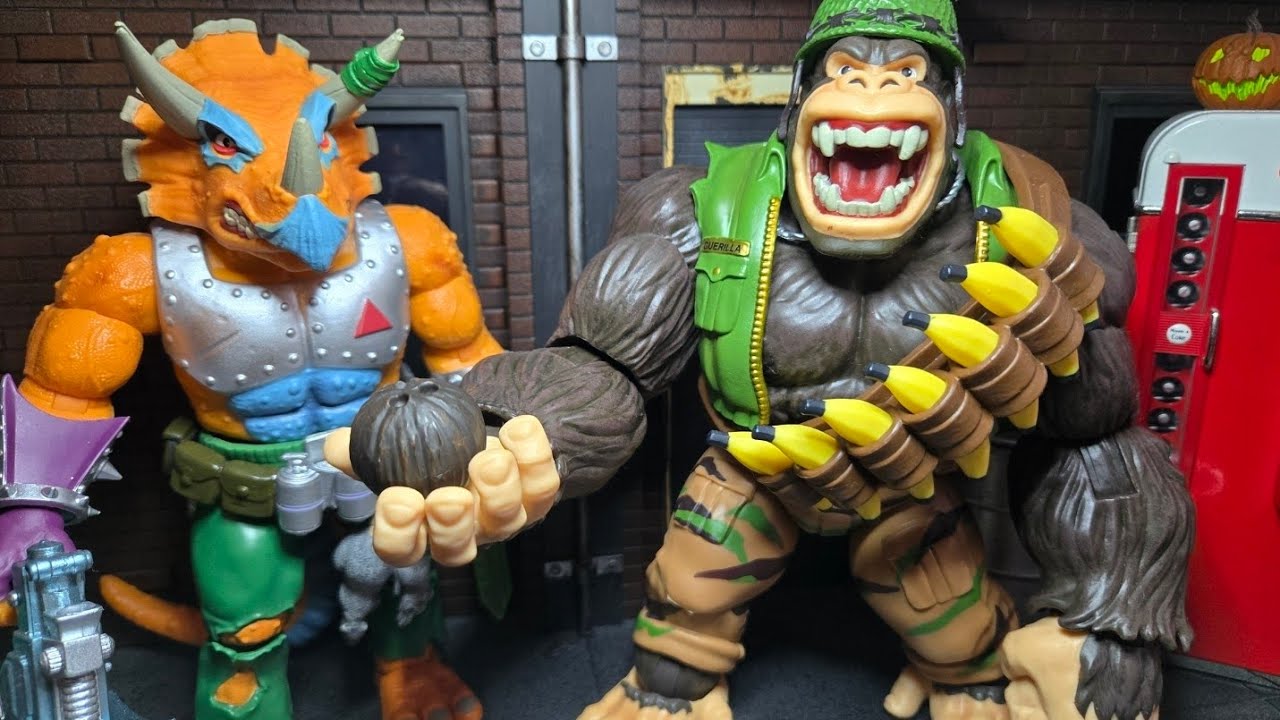 Super 7 Guerrilla Gorilla and Triceraton Review