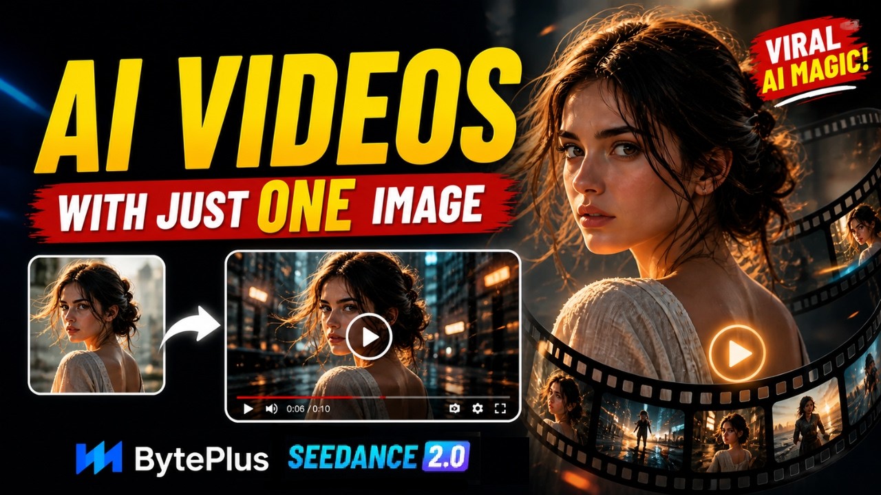 Создавайте видео с помощью ИИ, используя всего одно изображение | Seedance 2.0 на BytePlus