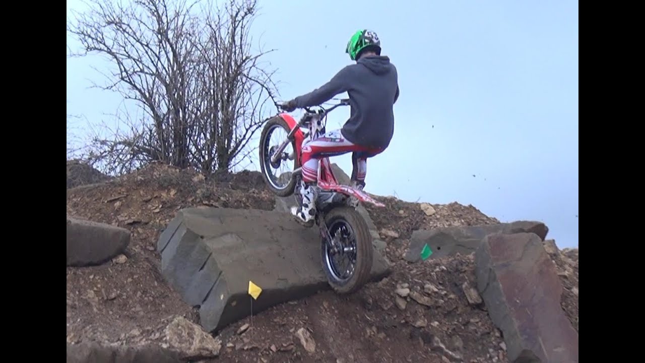 Trials Motorcycle & Extreme Enduro Section Techniques with Slow Motion