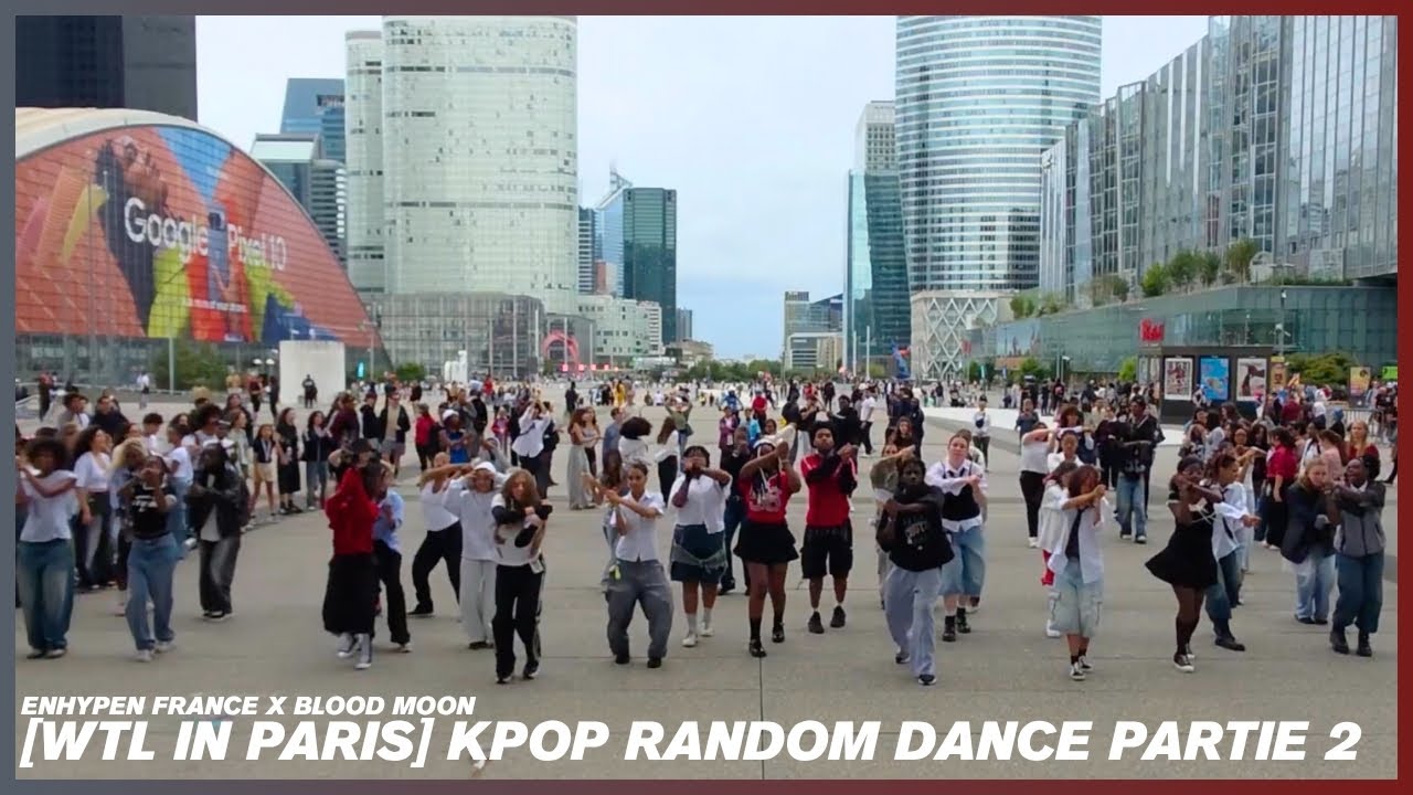 [WTL IN PARIS] KPOP RANDOM DANCE PARTIE 2 - CONCERT ENHYPEN A PARIS PAR ENHYPEN FRANCE ET BLOOD MOON