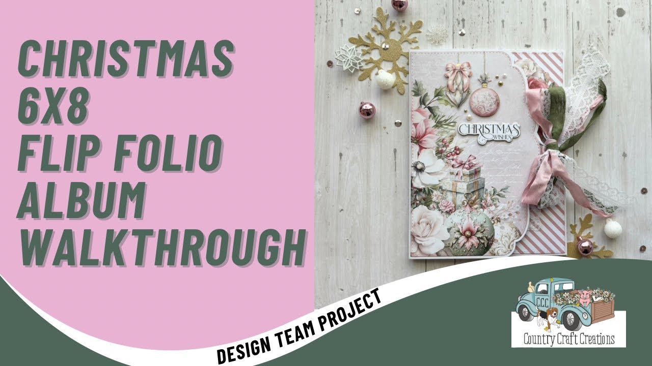 Christmas 6x8 Flip Folio Album Walkthrough | A CCC DTP | Uniquely Creative