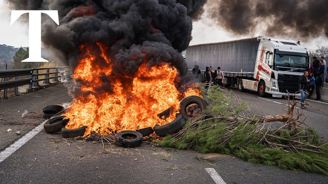 LIVE: Spanish farmers stage angry protest at Castellon port