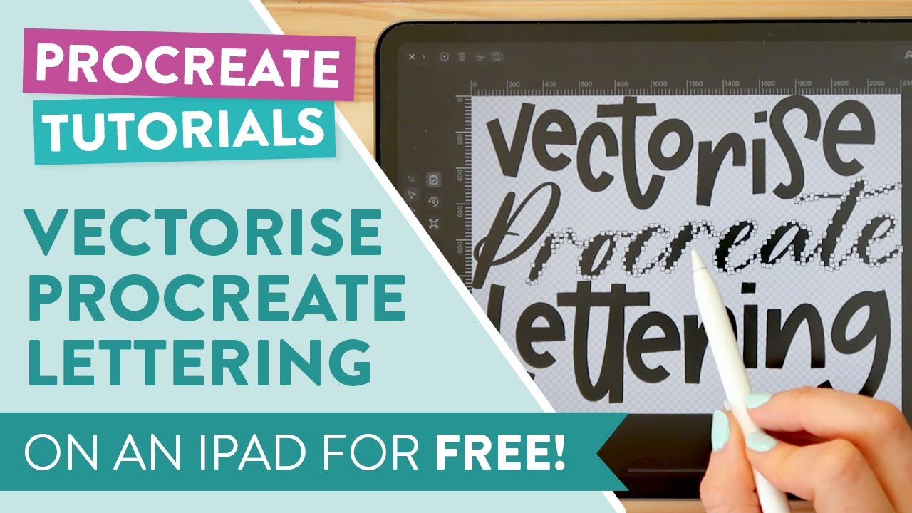 Векторизуйте надпись Procreate на iPad БЕСПЛАТНО | УЧЕБНОЕ ПОСОБИЕ PROCREATE