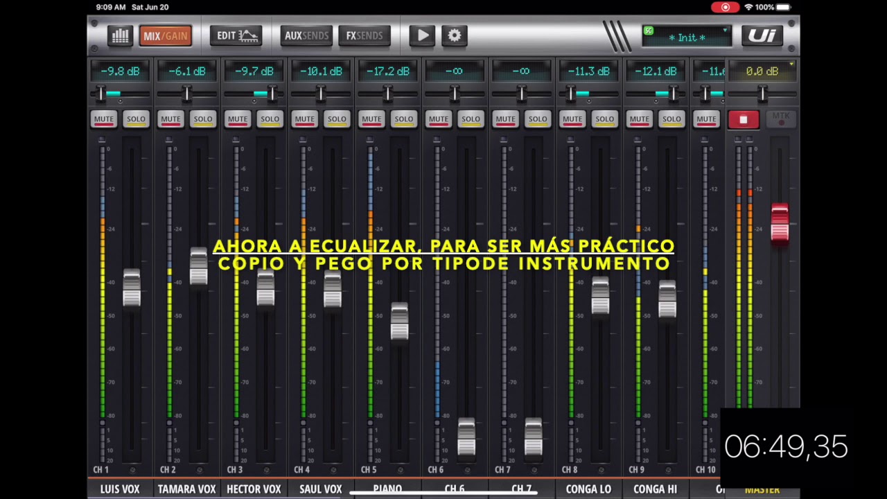 Soundcraft Ui24R, hacer un mix de una orquesta completa desde cero... en menos de 15 minutos!!!