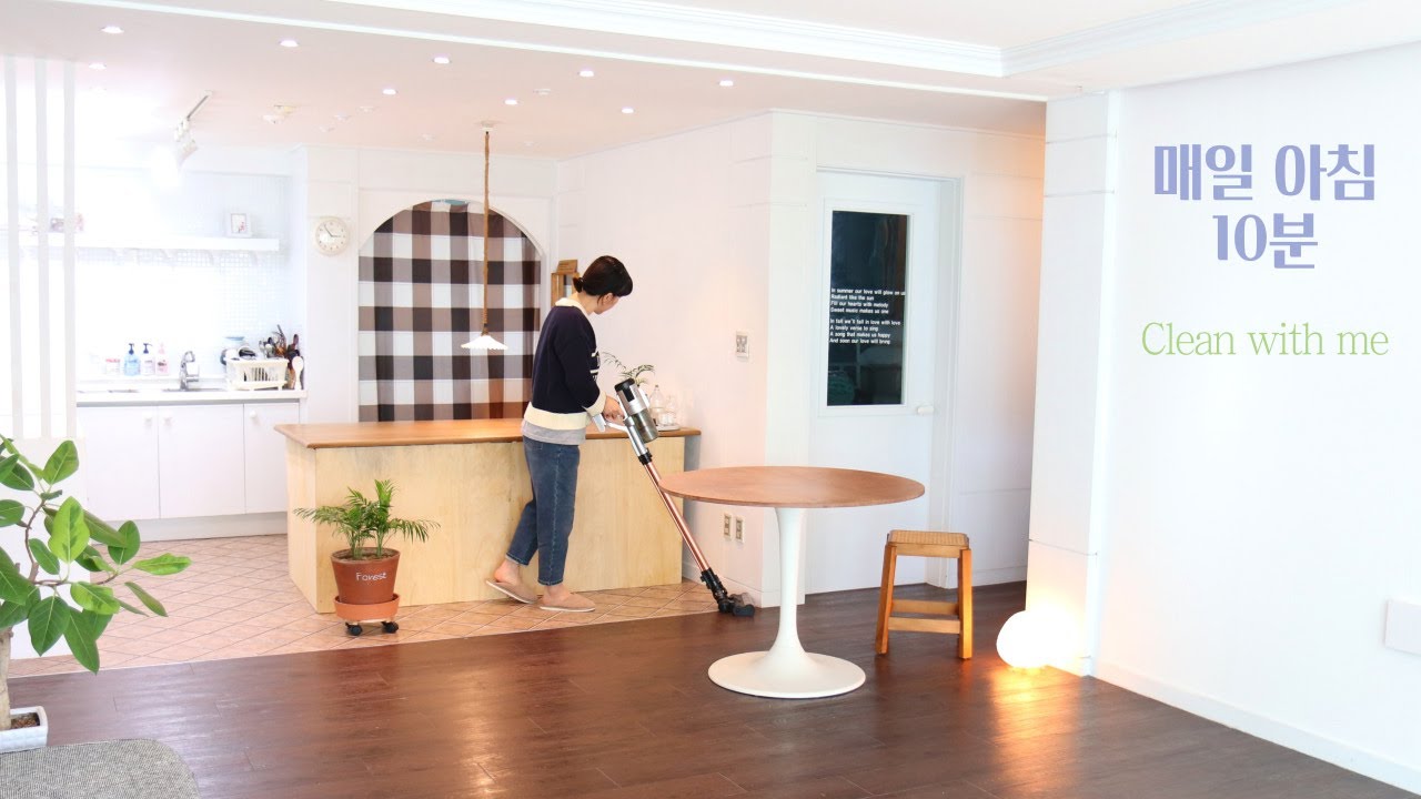 SUB) A pretty house of a Korean housewife who's always clean. / Nice snowy scenery.